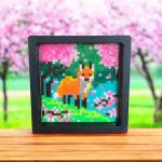 Tableau flottant renard